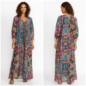 Johnny Was Multicolor Paisley Maxi Dress thumbnail 2