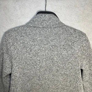 Lululemon Its Fleecing Cold Zip Up Jacket Heathered White Gray Women Size 6 EUC thumbnail 11