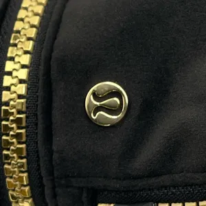 Lululemon Black Velour Nano Backpack Bag Charm with Golden accents thumbnail 8