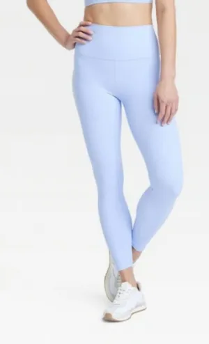 All in Motion Periwinkle Blue Everyday Soft High Rise Ribbed Leggings XS thumbnail 1