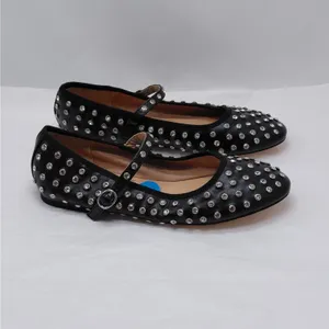 House of Harlow Mary Jane Ballet Flats Size 7.5 Black Rhinestone Y2K Glam Shoes thumbnail 10