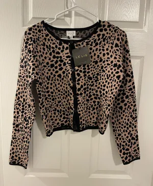 Le Lis Sweater Cheetah Print thumbnail 1
