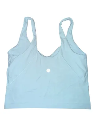 lululemon athletica Light Blue V-Neck Crop Sports Bra thumbnail 3