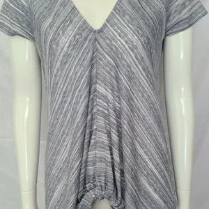 Hem and Thread Top Cotton Blend Silver Gray‎ Medium thumbnail 1