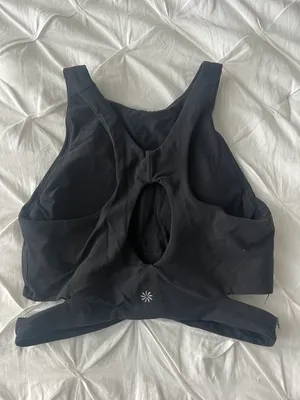 Athleta black workout tank thumbnail 3