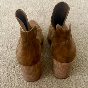 Steve Madden Chaya Pointed Toe Booties Sand Brown Suede Like Western Style Bootd thumbnail 6