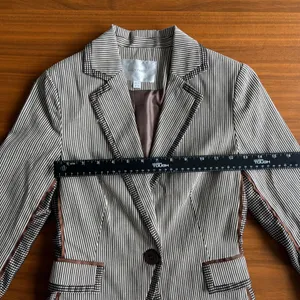Lucy Paris Striped Blazer S Pinstripe Y2K Academia Preppy Fall Riding Jacket thumbnail 10