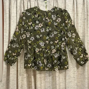 Madewell Georgette Peplum Blouse  thumbnail 8