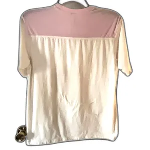 SKIMS Cotton Jersey Colorblock T Shirt Pink Cream XS thumbnail 5