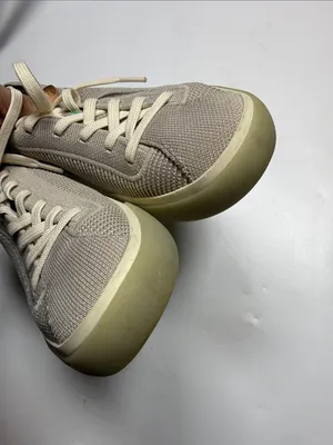 Rothy's The Lace Up Sneaker in a gray color S-557 Sz 8 thumbnail 5