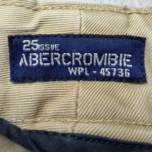 VTG Y2K Abercrombie‎ Women's 10R 25 Issue Wide Leg Flare Pants Khaki Minimalist thumbnail 11