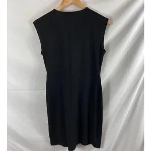 MICHAEL Michael Kors Gathered Side Sleeveless Black Dress Size Small thumbnail 5