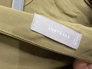 Everlane Olive Short-Sleeve Tie-Waist Jumpsuit thumbnail 5