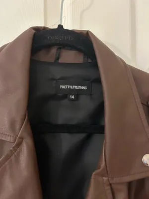 Pretty Penny Boutique Brown leather jacket thumbnail 2