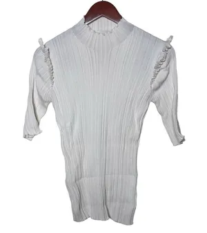 HOLZWEILER Taiger Knit Tee in off white ecru sz M thumbnail 3