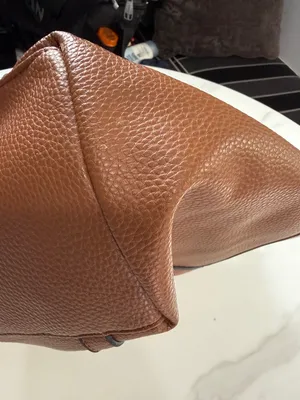 Everyday Classic Brown Leather Tote Tan thumbnail 9