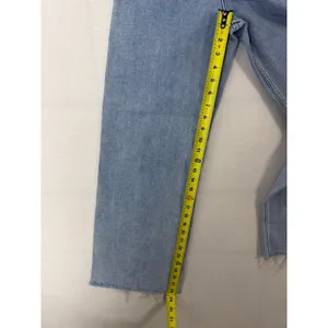 Rip Curl Women's 27 Light-Wash High-Waist Wide-Leg Frayed Jeans thumbnail 7