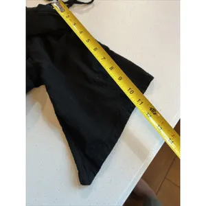 Soft Surroundings Long Black Small Off Shoulder Dress Maxi Slit Spaghetti resort thumbnail 7