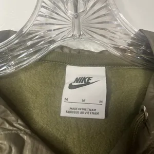 Nike Icon Clash Olive Green Half Zip Hoodie Windbreaker‎ Panel Pullover Sz M thumbnail 4