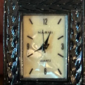 Narmi black quartz cuff watch thumbnail 5