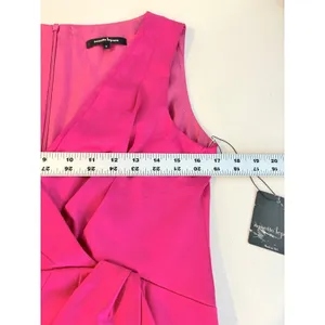 Nanette Lepore Pink Sleeveless‎ V Neck Cocktail Dress Date Night Office Siren 8 thumbnail 12