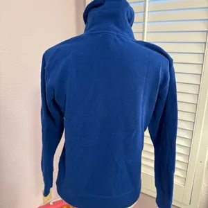 Ralph Lauren Royal Blue Shawl-Collar Sweater with Yellow Pony thumbnail 4