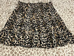 Charlie Paige Cheetah Print Skirt thumbnail 1
