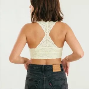 Free People Intimately Gallon Stretch Floral Lace Racer Back Bralette Size Small thumbnail 2