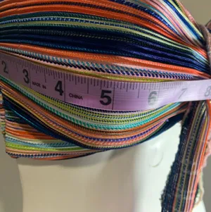 Women’s Windsor Striped Multi Colored Bow-Tie Bandeau Bikini Top thumbnail 3