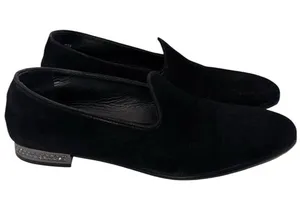 Pedro Garcia Garan Loafers w Swarovski Crystals Black Suede Women’s EU 8 US 8 thumbnail 1