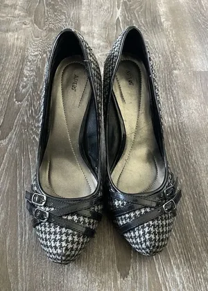 APT 9 Plaid stiletto With Patent Leather‎ shoes S-98 thumbnail 1
