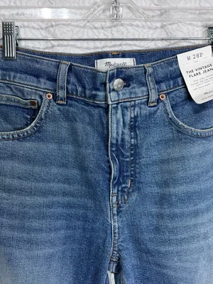 NWT Madewell The Vintage Flare Jeans Women’s 28P Petite High Rise Medium Wash thumbnail 3