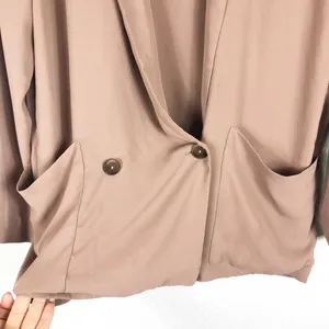 Aritzia Babaton Maeve Blazer Cardigan Small Brown Draped Oversized Button thumbnail 7
