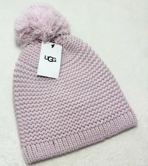 UGG‎ Chunky Crystal Pink Knit Beanie with Pom-Pom O/S thumbnail 1
