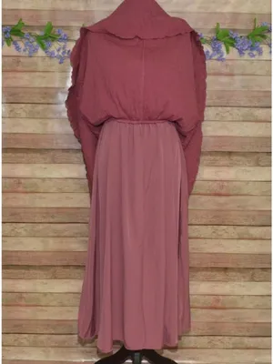 NWT Lulus Cue the Cuteness Mauve Twist-Front Midi Dress Size M Crinkle Texture thumbnail 10