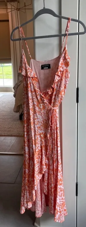 Minkpink orange wrap dress  thumbnail 1