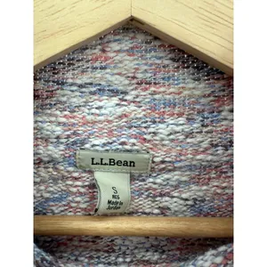 L.L.‎ Bean Pink Speckle Mock Neck Pullover Sweater 100% Cotton Womens Small FN21 thumbnail 7