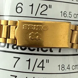 Seiko SQ Presidential Gold Plated Ladies Watch Gold Dial Hands Markers Day Date thumbnail 15
