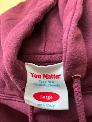 You Matter Hoodie Purple Size L thumbnail 3