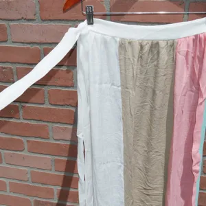 Colorblock Bikini Cover Up Side Tie Beach Skirt thumbnail 3