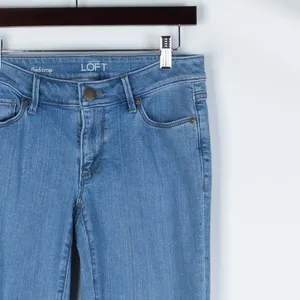 Ann Taylor Loft Curvy Cuffed Crop‎ Jeans Sz 26/2T thumbnail 2
