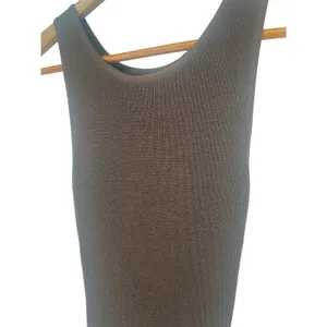 AEXAE Brown Rib Knit Tank Maxi Dress Bodycon‎ Stretch XS thumbnail 5