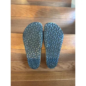 Birkenstock Madrid Metallic Blue Gray Slide Sandals Women 41 L10 M8 thumbnail 2