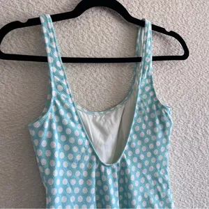 Aerie NWT Women’s Blue Cheeky Polka Dots One‎ Piece Bathing Suit Size Medium thumbnail 8