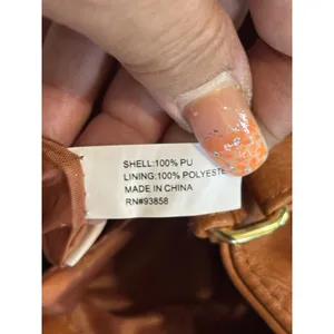LuLu‎ Bucket Bag Orange Logo Double Handle Adj Strap Pockets thumbnail 7