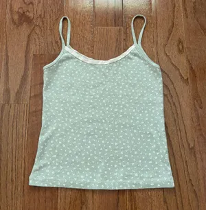 SKYLAR EYELET TANK pastel green floral thumbnail 2