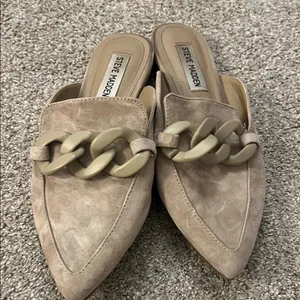 Steve Madden Beige Chain Detail Mules thumbnail 1