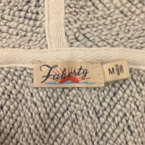 Faherty Whitewater Hoodie pull over blue and white medium thumbnail 7