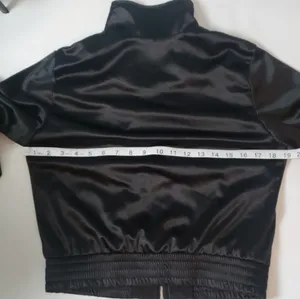 Nasty Gal black satin bomber jacket thumbnail 8