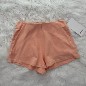 Lululemon Ribbed Softstreme High-Rise Short 2" Peach Bellini Size 4 thumbnail 3